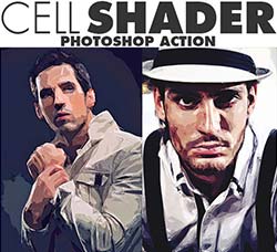 极品PS动作－彩块艺术：Cell Shader Photoshop Action